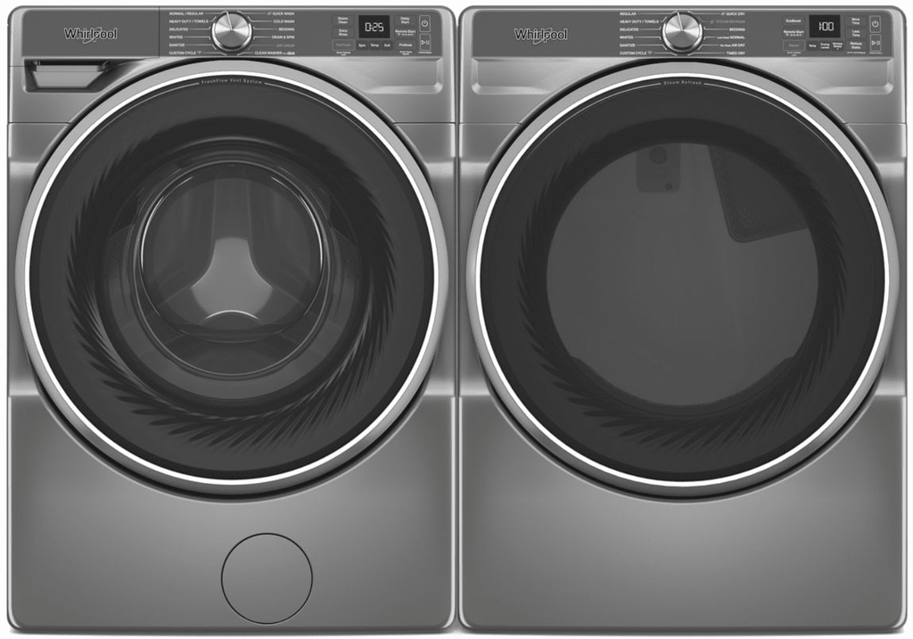 Whirlpool WFW6720RR, 27-Inch, 5.0 cu. ft. Smart Front Load Washer, FreshFlow Vent System, Silver