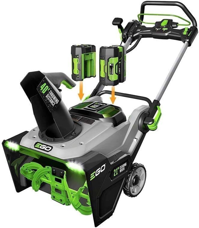 EGO Power+ SNT2405 24-Inch 56V Self-Propelled 2-Stage Cordless Electric Snow Blower with (2) 7.5Ah Batteries & Dual-Port Charger