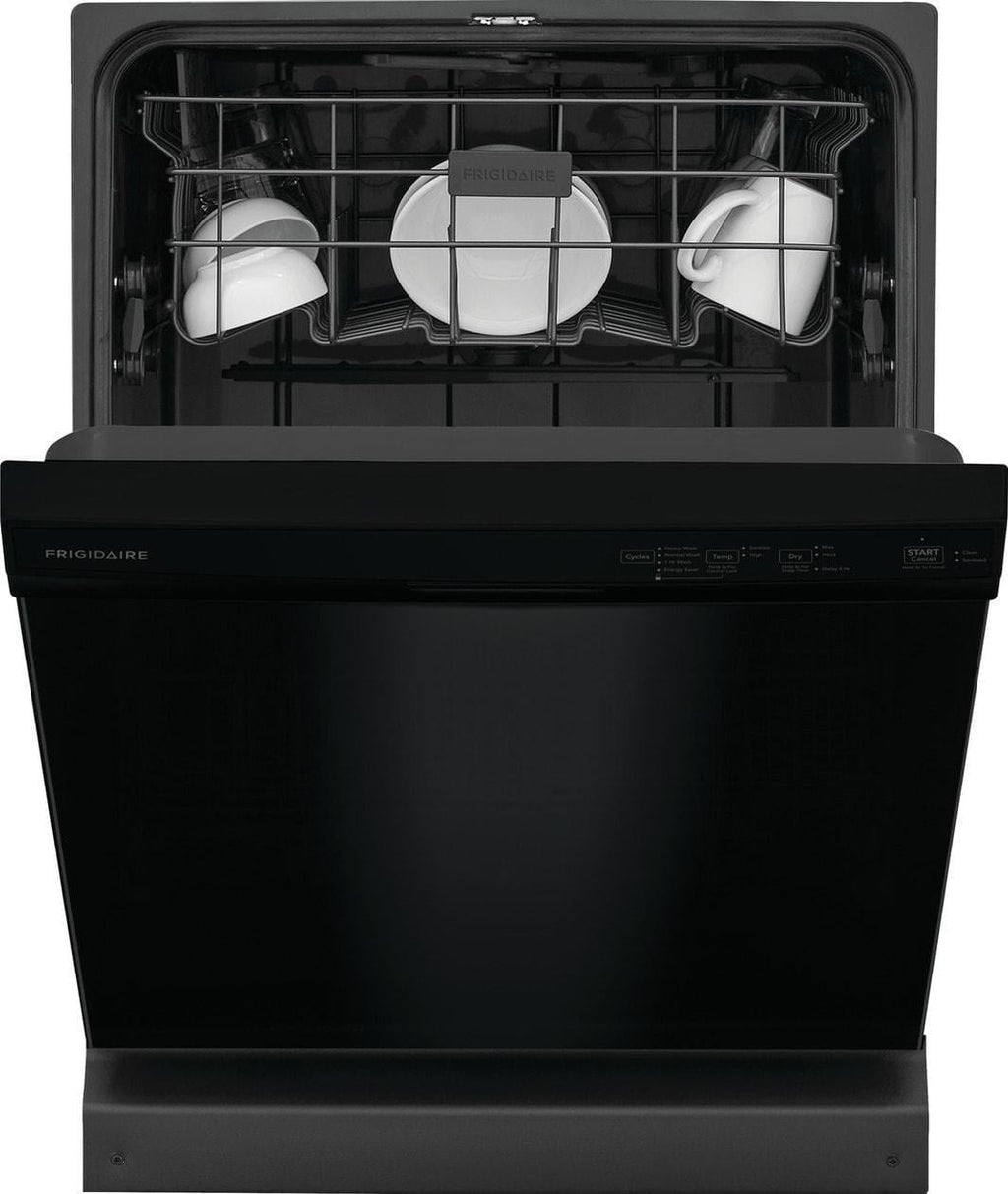 Frigidaire 24″ Built-In Dishwasher, Front Control, Black