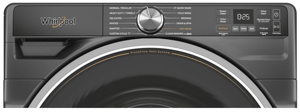 Whirlpool WFW6720RU 27-Inch 5.0 cu. ft. Smart Front Load Washer, White