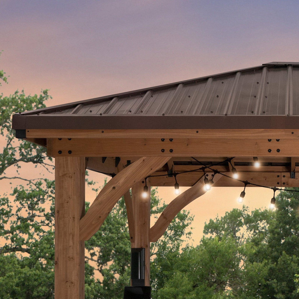 Cordova 14×10 Outdoor Gazebo with Steel Frame and Weather-Resistant Canopy