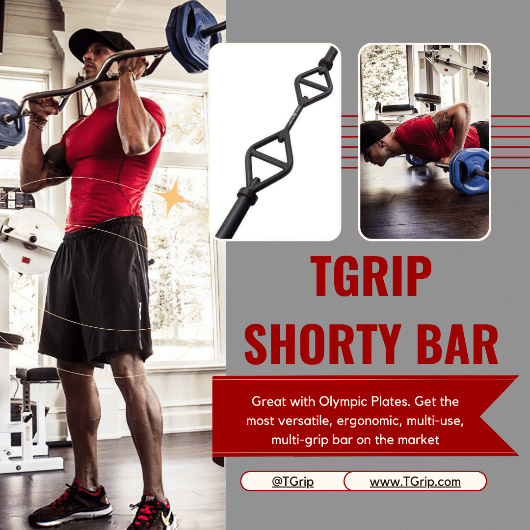 TGrip Shorty Bar Training Kits – Multi Grip – Functional Training – Football – Swiss – Neutral
