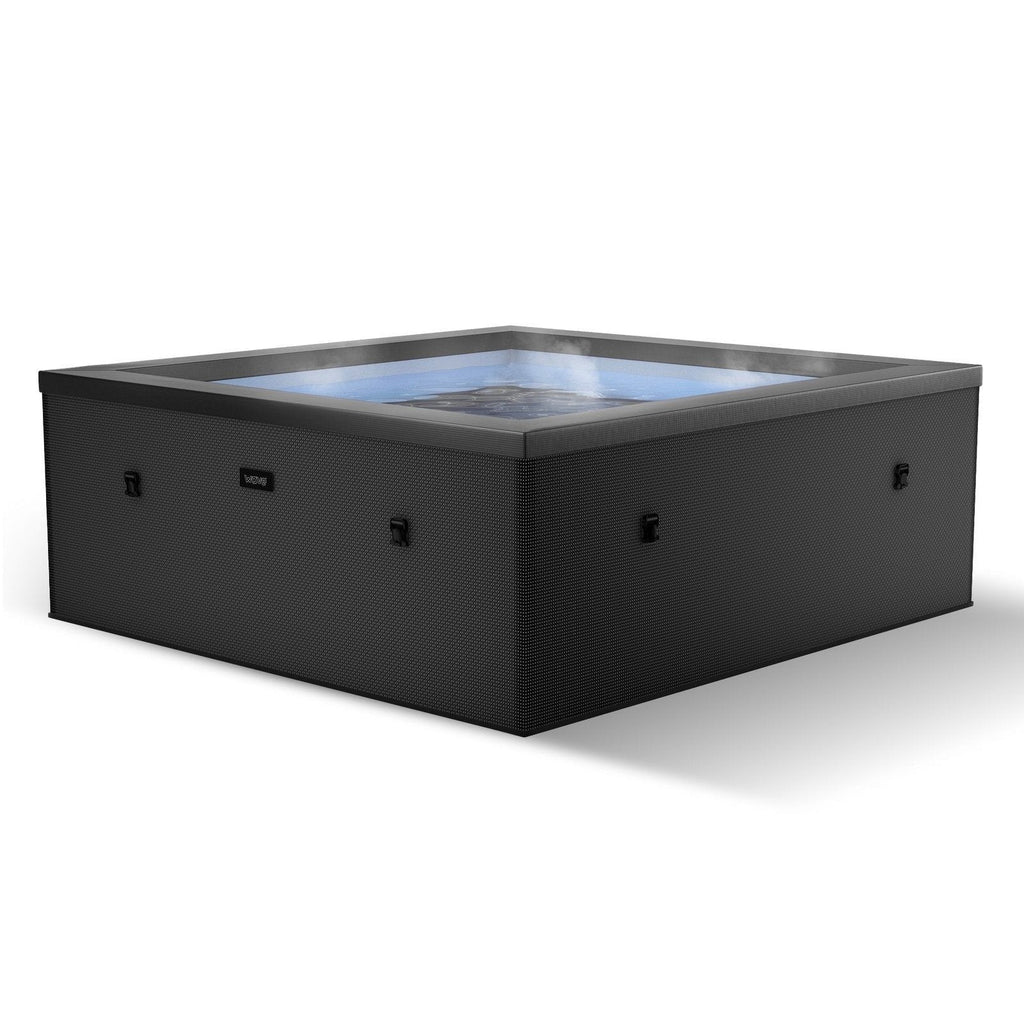 Wave Garda | 4-Person Eco Foam Hot Tub | Integrated Heater | Charcoal Black