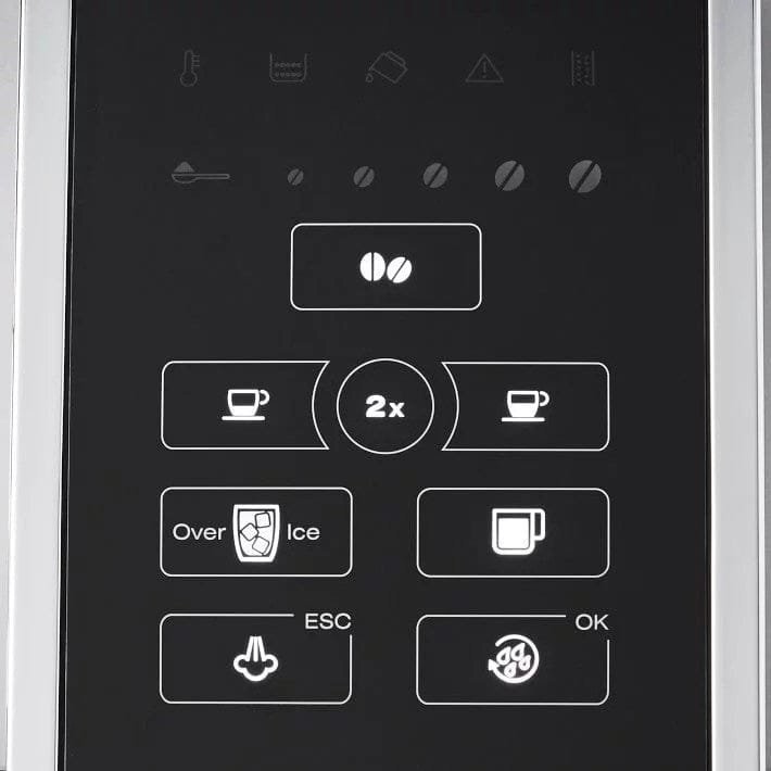 De’Longhi – Dinamica TrueBrew Over Ice Fully Automatic Coffee and Espresso Machine- Chrome and Black