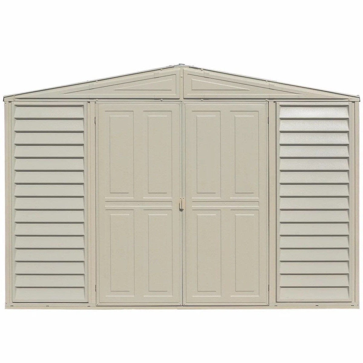 DuraMax 10.5ft x 2.75ft SidePro Vinyl Shed with Foundation Kit