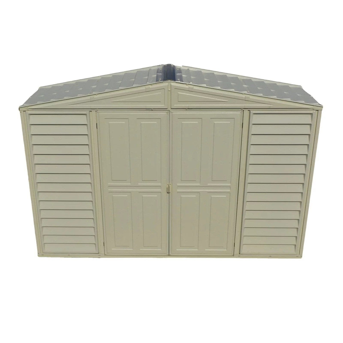 DuraMax 10.5ft x 2.75ft SidePro Vinyl Shed with Foundation Kit