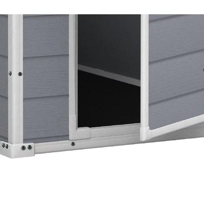 Keter Manor 4 ft. W x 6 ft. D Vertical Resin Outdoor Storage Shed Ideal For Patio Installation Included