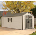 Outdoor Storage Shed 8′ x 20′ – Desert Sand – Lifetime